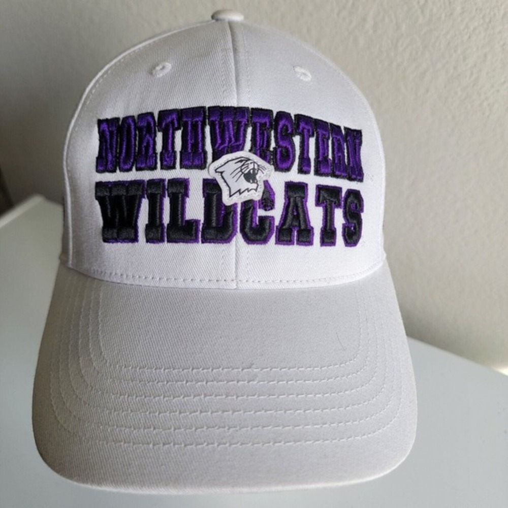 Northwestern Wildcats Top of the World Unisex Snapback Adjustable Hat White